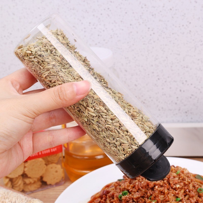 ขวดเครื่องเทศป้องกันการรั่วพร้อมฝาปิดพลิกคู่ | ออกแบบซ้อนได้ & การวัดที่ชัดเจน | ตัวเลือกขนาด 100 มล.-300 มล. 5 ขนาด - รูปที่ 4