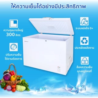 OXYGEN รุ่น BD-300 ตู้แช่แข็ง สำหรับแช่นมแม่และของขนาดเล็ก กำลังไฟ 165 วัตต์ (W) ขนาด 10.3 คิว ความจุ 300 ลิตร (L)