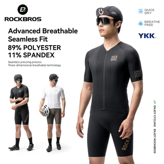 【TH Delivery】ROCKBORSชุดปั่นจักรยานย์ผู้ชาย สบายระบายอากาศ แห้งเร็ว แฟชั่น แขนสั้นยืดหยุ่นสูง เหมาะสำหรับขี่จักรยาน
