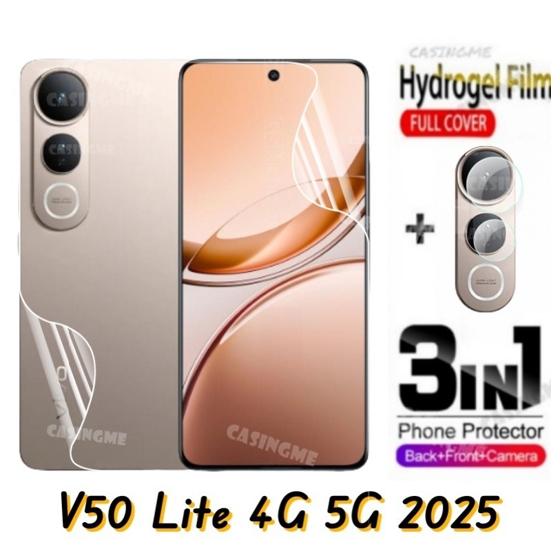 สําหรับvivo V50 Lite 4G 5G 2025 ด้านหน้าด้านหลังคลุมทั้งหมดป้องกันฟิล์มHydrogelสําหรับVivo V50 Lite 