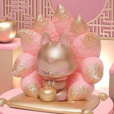 OK4K ผู้เฒ่าโบราณ Nine Fox สามรุ่น Lucky Fortune Chapter กล่องเล่น Nine-Tailed Influencer Gathering Fairy Little