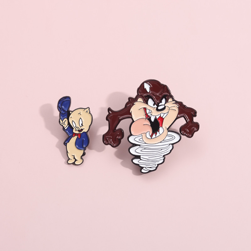 เข็มกลัด ลายการ์ตูนอนิเมะ Looney Tunes Taz น่ารัก เครื่องประดับ ของขวัญ สําหรับแฟนคลับสะสม