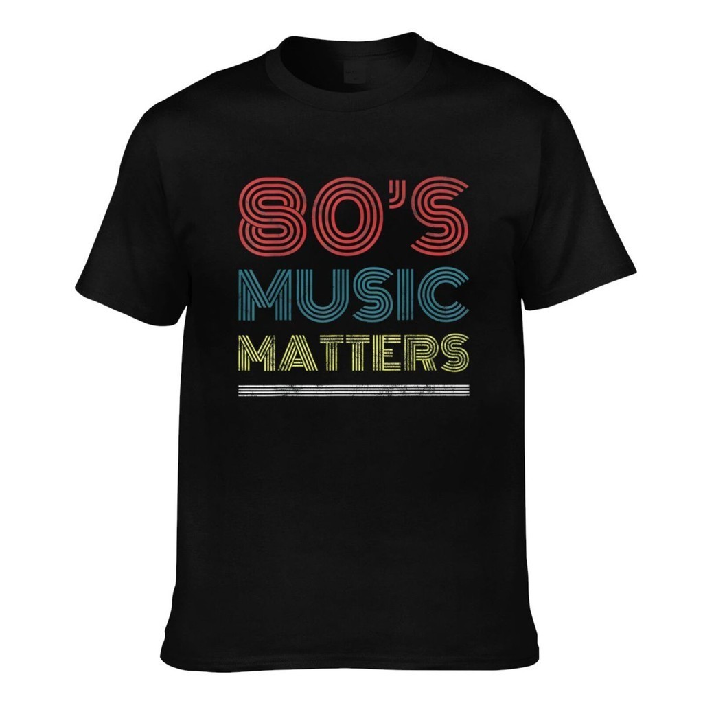 Vine 80S สไตล์ Retro 80S เพลง Matters ยอดนิยมที่กําหนดเองเสื้อยืดชาย