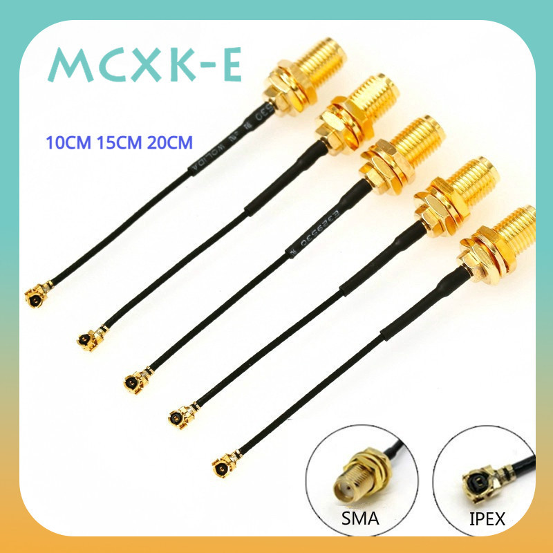 Mcxk-e สายเคเบิลเชื่อมต่อ SMA ตัวเมีย เป็น uFL u.FL IPX IPEX RF RG178 1.13 มม. 1 ชิ้น「inventor.ph」