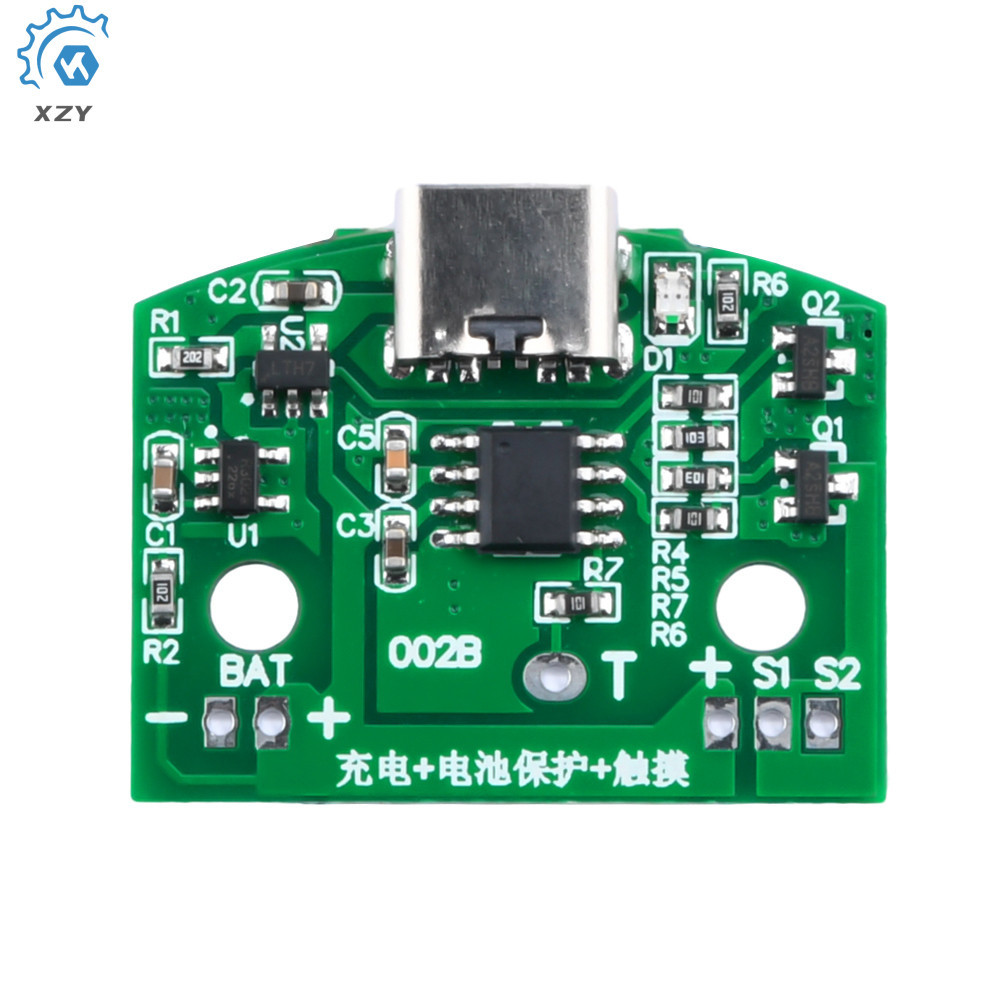 โคมไฟตั้งโต๊ะ Type-C แผงวงจรชาร์จ Usb 3 ความเร็ว หรี่แสงได้ โมดูลควบคุมไฟกลางคืน Led แบบสัมผัส