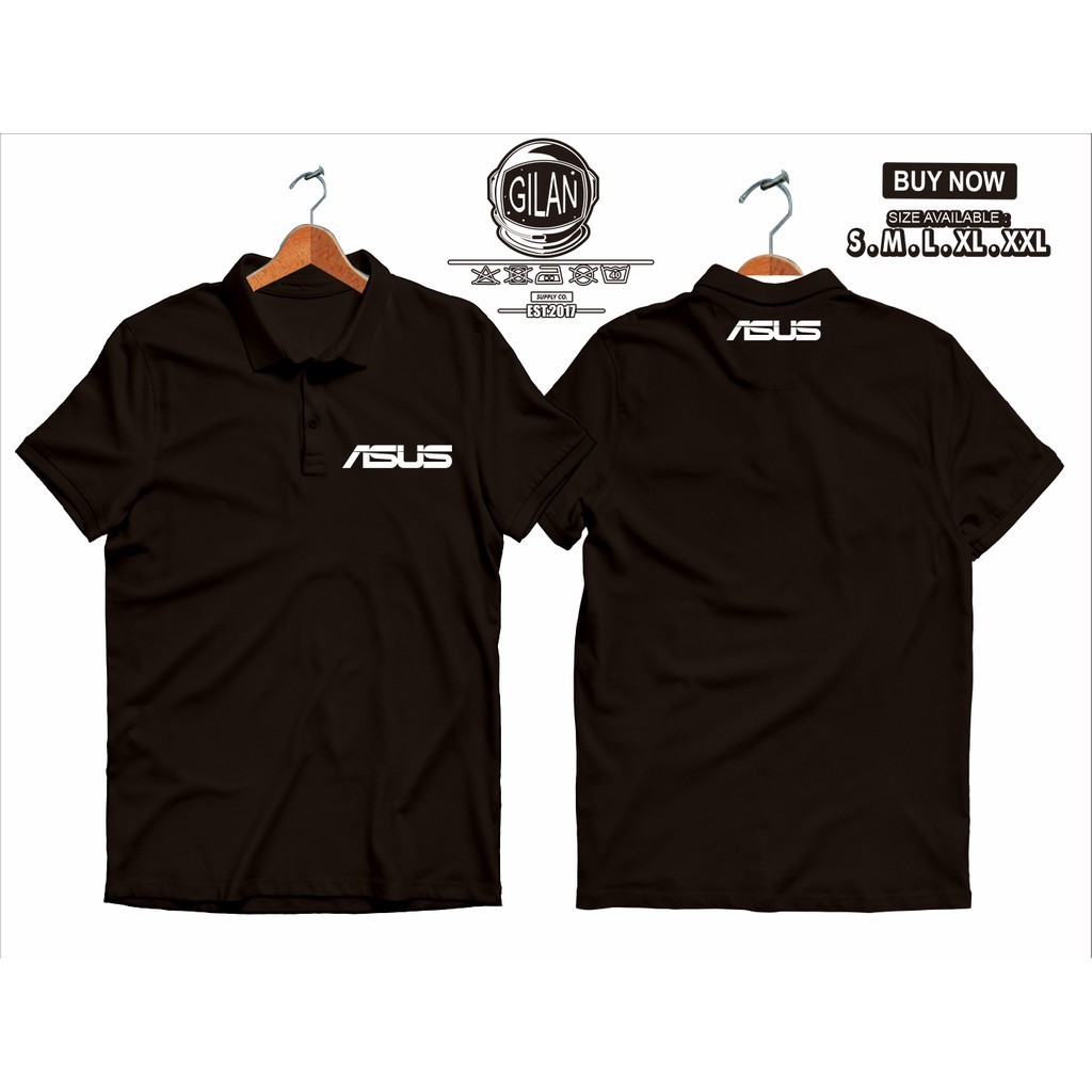 เสื้อยืดคอปกเสื้อเชิ้ตเสื้อยืดคอปก ASUS LOGO เสื้อยืดคอปก Gadget - ผ้า PLAYMORE