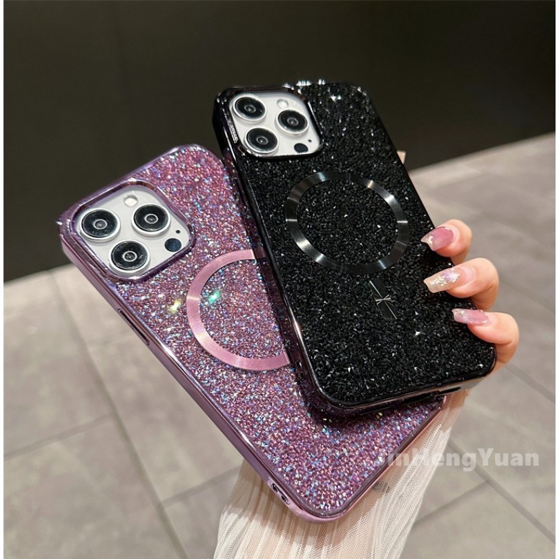 เคสป้องกันโทรศัพท์มือถือ แบบแม่เหล็ก กันกระแทก หรูหรา สําหรับ IPhone 14 11 12 13 15 Pro Max 15plus 14plus