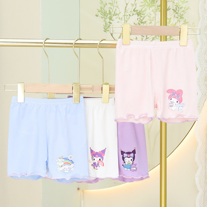 Sanrio Kuromi MyMelody CInnamoroll กางเกงขาสั้น เพื่อความปลอดภัย สําหรับเด็กผู้หญิง (6.5)