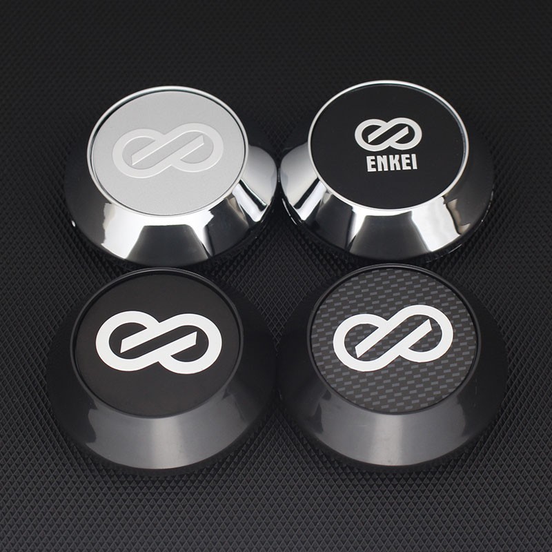 (FT) ฝาครอบดุมล้อ enkei 65 มม. OD & 60 มม. ID enkei 4 ชิ้น