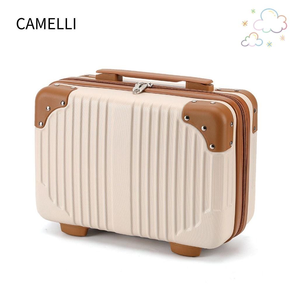 Camelli กระเป๋าเดินทาง 14 นิ้ว กล่องเครื่องสําอางมือ ขายดี มินิออแกไนเซอร์ เดินทาง แต่งหน้า สําหรับผู้หญิง