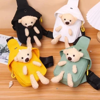 【พร้อมส่ง】miss bag fashion กระเป๋าคาดอก คาดเอว น้องหมี แฟชั่น สุดฮิต มาใหม่