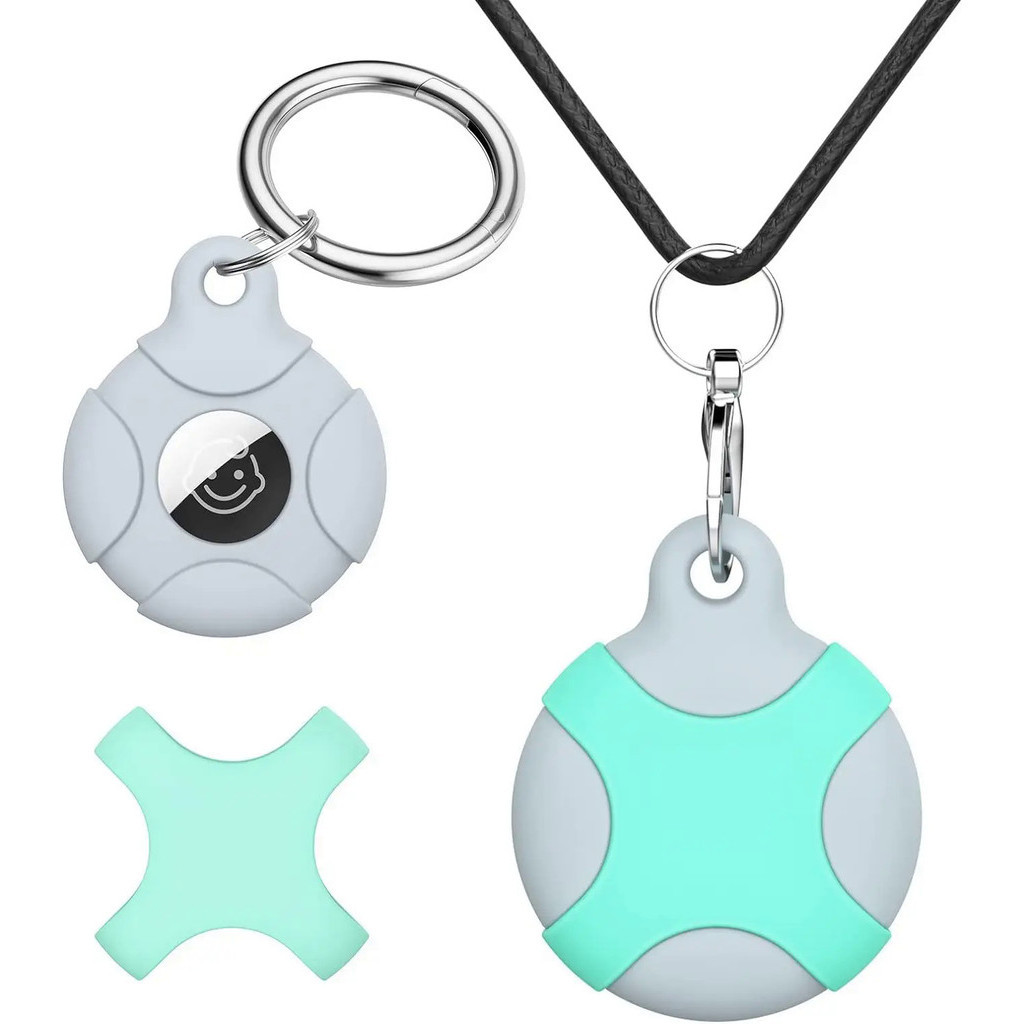 สร้อยคอ AirTag เด็ก,Apple AirTagสร้อยคอสําหรับเด็กเด็กผู้หญิงซ่อนด้วยพวงกุญแจ,ผู้ถือสําหรับเด็ก,ผู้ใ