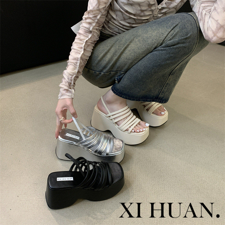 XI HUAN รองเท้าส้นสูง รองเท้าแตะ รองเท้าส้นสูงผู้หญิง 2023 ใหม่ ทันสมัย ยืดหยุ่น น่ารัก เฉพาะ FGL244142T 18Z240501