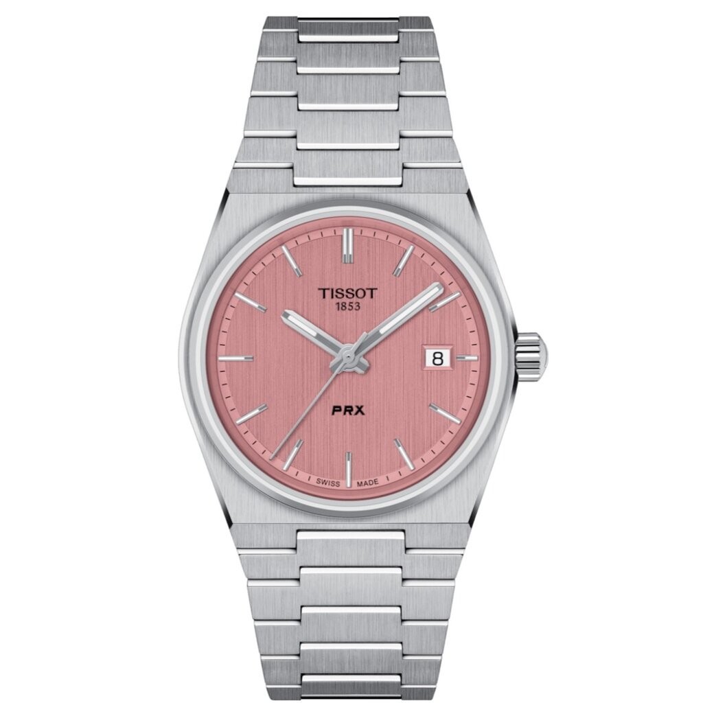 TISSOT PRX QUARTZ 35mm (ใช้ถ่าน) รุ่น T137.210.11.331.00 (สีชมพู)