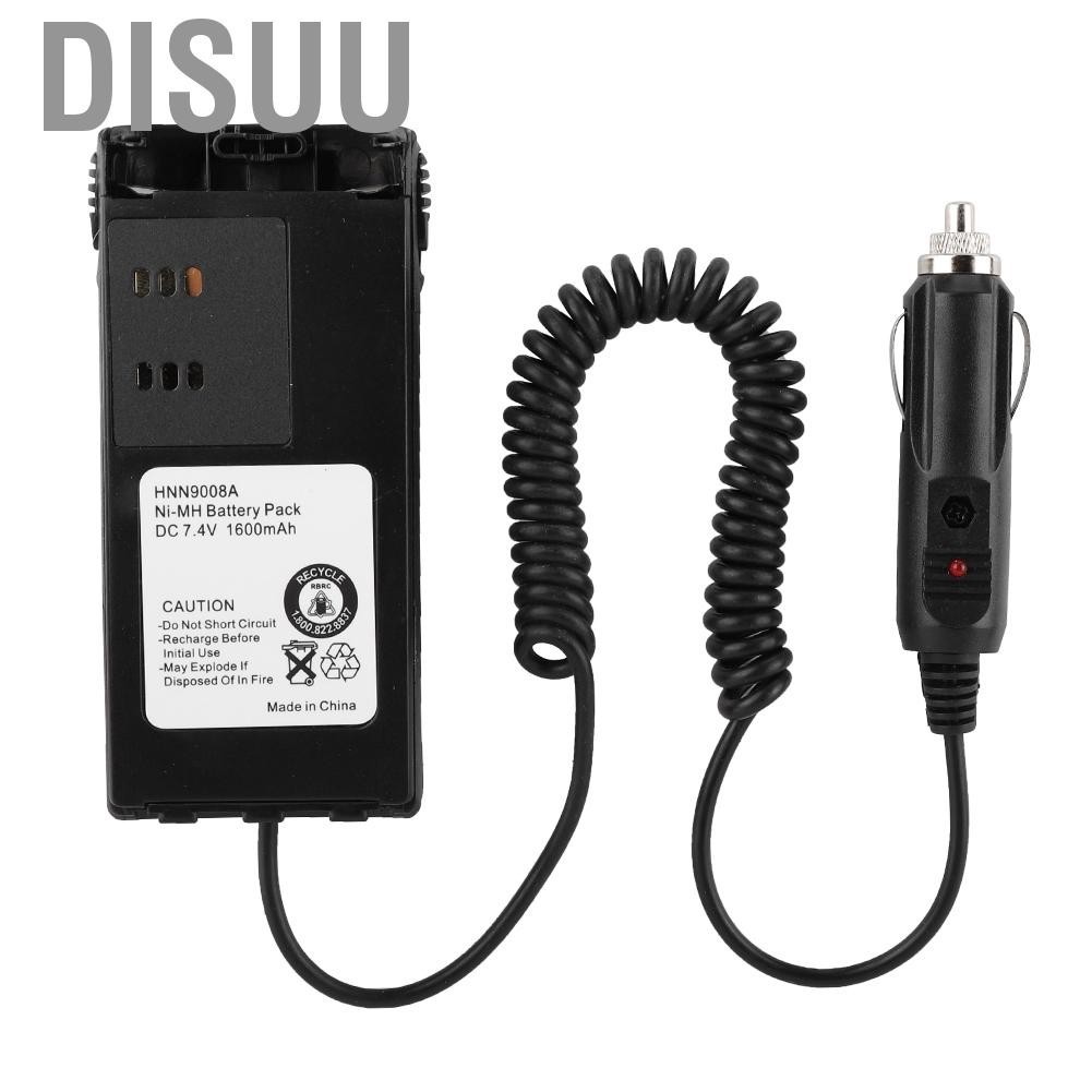 Disuu 12 V เครื่องกำจัดแบตเตอรี่สำหรับ Motorola HNN9008 GP320 GP328 GP338 GP340 GP360 GP380 GP640 GP680 12 V 2 Way วิทยุ