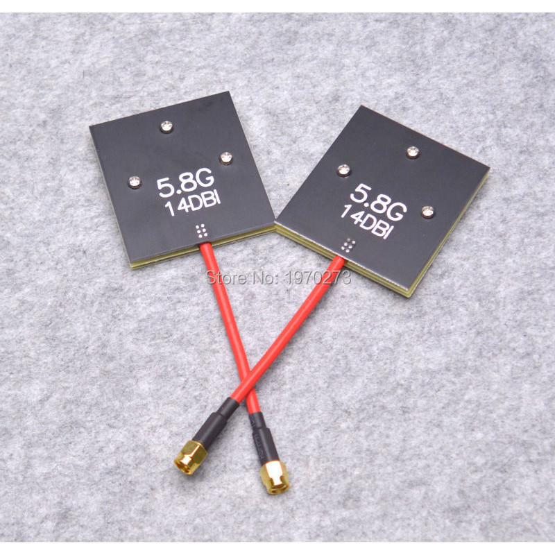 SK RC Multirotor Airplanes Antenna 5.8G 14dBi High Gain Panel RPSMA SMA Antenna for Fixed-wing / Mul