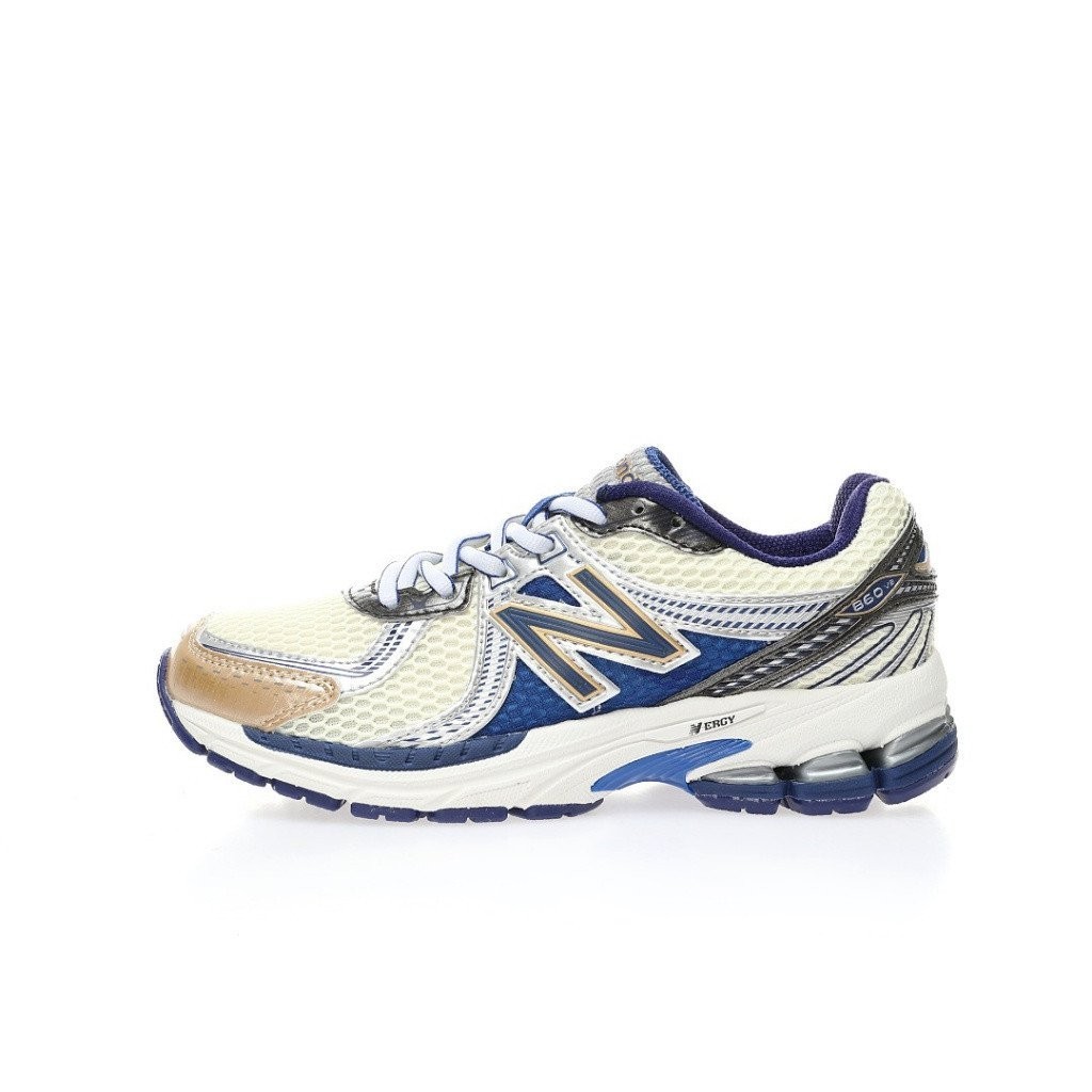 Nn Yun dong New Balance 860V2 series low cut classic retro dad style casual sports jogging shoes "Royal Blue Silver Grey Beige ML860AM2