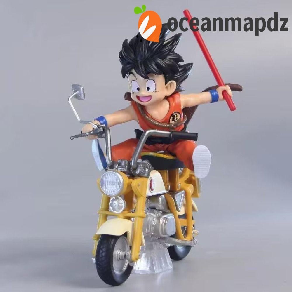 Oceanmapdz Son Goku รุ ่ น Toys, Son Goku หัวรถจักรรถจักรยานยนต ์ Goku Figure, PVC ของเล ่ นอะนิเมะ PVC ตัวเลขรถจักรยานยนต ์ Roshi Action Figure เครื ่ องประดับ