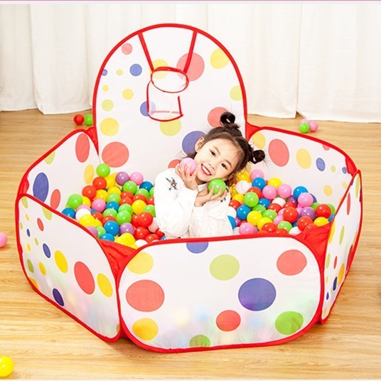 เด็กเต็นท์ 3-1 อุโมงค์เต็นท์กับตาข่ายความปลอดภัย ขนาด120X75X60ซม(ไม่รวมลูกบอลสี)