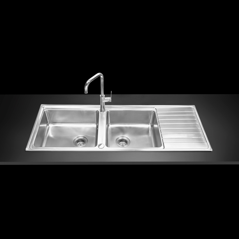 LOCAL789 MEX อ่างล้างจาน 2หลุม 1ที่พัก รุ่น ELB230BM ร้านอยู่ในไทย