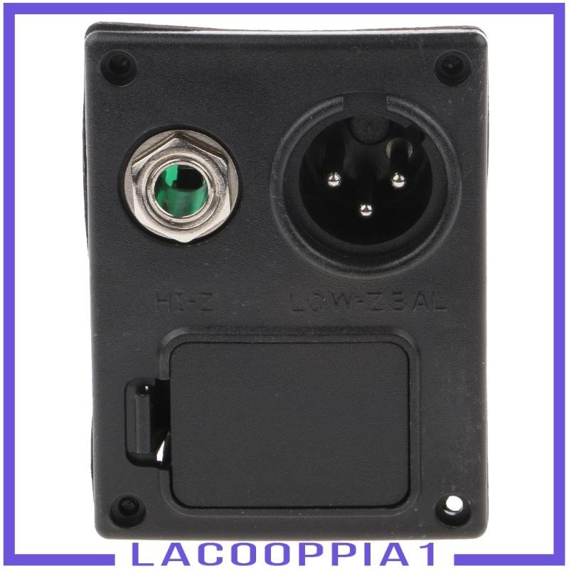 [Lacooppia1 ] Acoustic Guitar Equalizer Box 4 Pin Any Guitar Case Cover Black