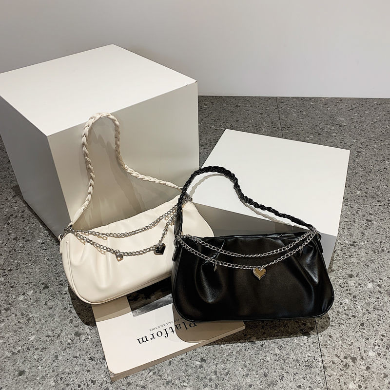 Niche Design Bag Pleated Unique Cloud Bag Handbag 2022 Simple Versatile Fashion Chain Underarm Bag 5.9