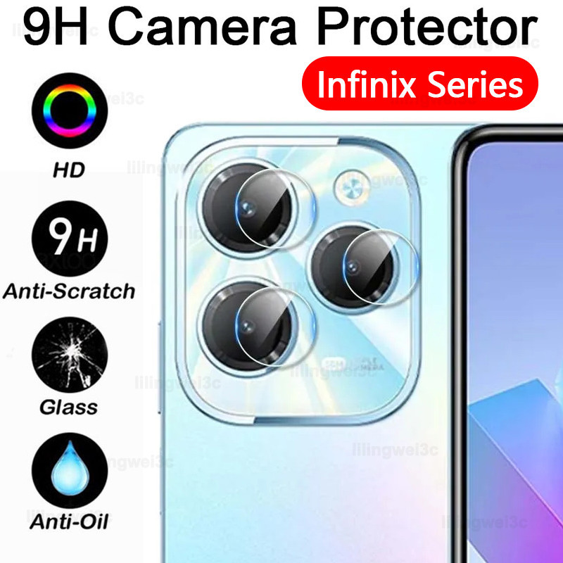 ฟิล์มกระจกนิรภัยกันรอยกล้องหลัง Infinix Hot 9 10 11 Play 30 40 10S 11S NFC Note 30 30i 40i 12 G96 10 Pro Zero 30 Smart 7 8
