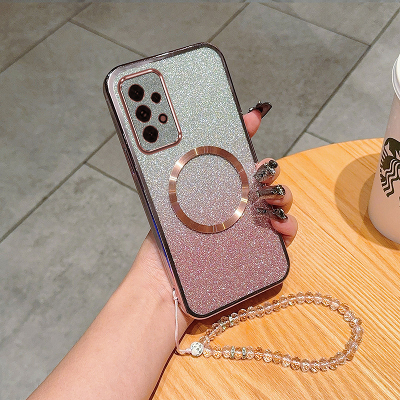 เคส Samsung A13 A23 A33 A53 A73 5G 4G LTE CXSL ผงประกาย electroplated ซิลิโคนนิ ่ มเคสโทรศัพท ์ anti drop
