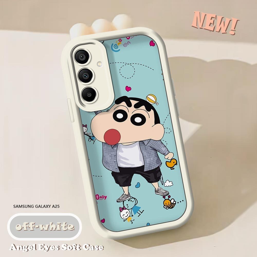 สําหรับ Samsung Galaxy A55 A35 A25 A15 5G A05 A05S การ์ตูนเคสโทรศัพท์ซิลิโคนอ่อนนุ่ม TPU คลุมทั้งหมดกันกระแทกเลนส์กล้องป้องกันกรณี
