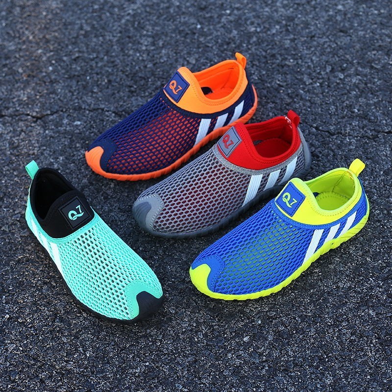 Boys Casual Shoes Mesh Breathable Summer Sports Shoes Kids Running Shoes