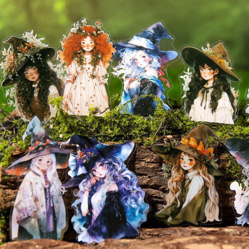 Enwei 10 ชิ ้ น [Witch 's Tales Series ] Aesthetics Journal สติกเกอร ์ กันน ้ ํากระดาษสมุดภาพวัสดุชุด