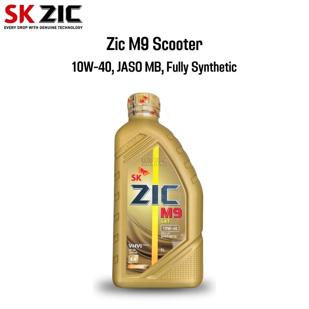 น้ำมันเครื่อง NMAX น้ำมันเครื่อง AEROX : ZIC M9 SCOOTER 10W-40 ขนาด 1 ลิตร