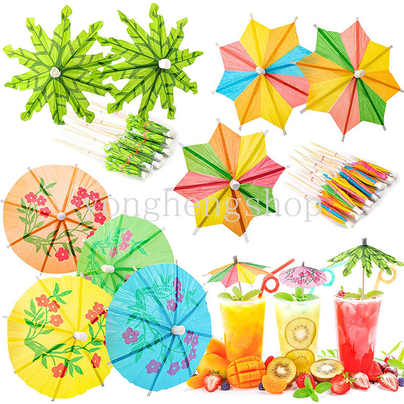 20 ชิ้น/เซ็ต Tropical Palm Tree กระดาษร่มค็อกเทลเครื่องดื่ม Picks อาหารผลไม้ไม้ไผ่ไม้จิ้มฟันขนมเค้ก Stick Decor ฮาวายวันเกิดงานแต่งงานอุปกรณ์ DIY เครื่องดื่ม Accessorie
