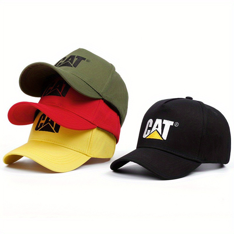 ใหม ่ CAT เบสบอลหมวกตัวอักษรปักกีฬากลางแจ ้ ง Visor Trucker หมวก Snapbacks