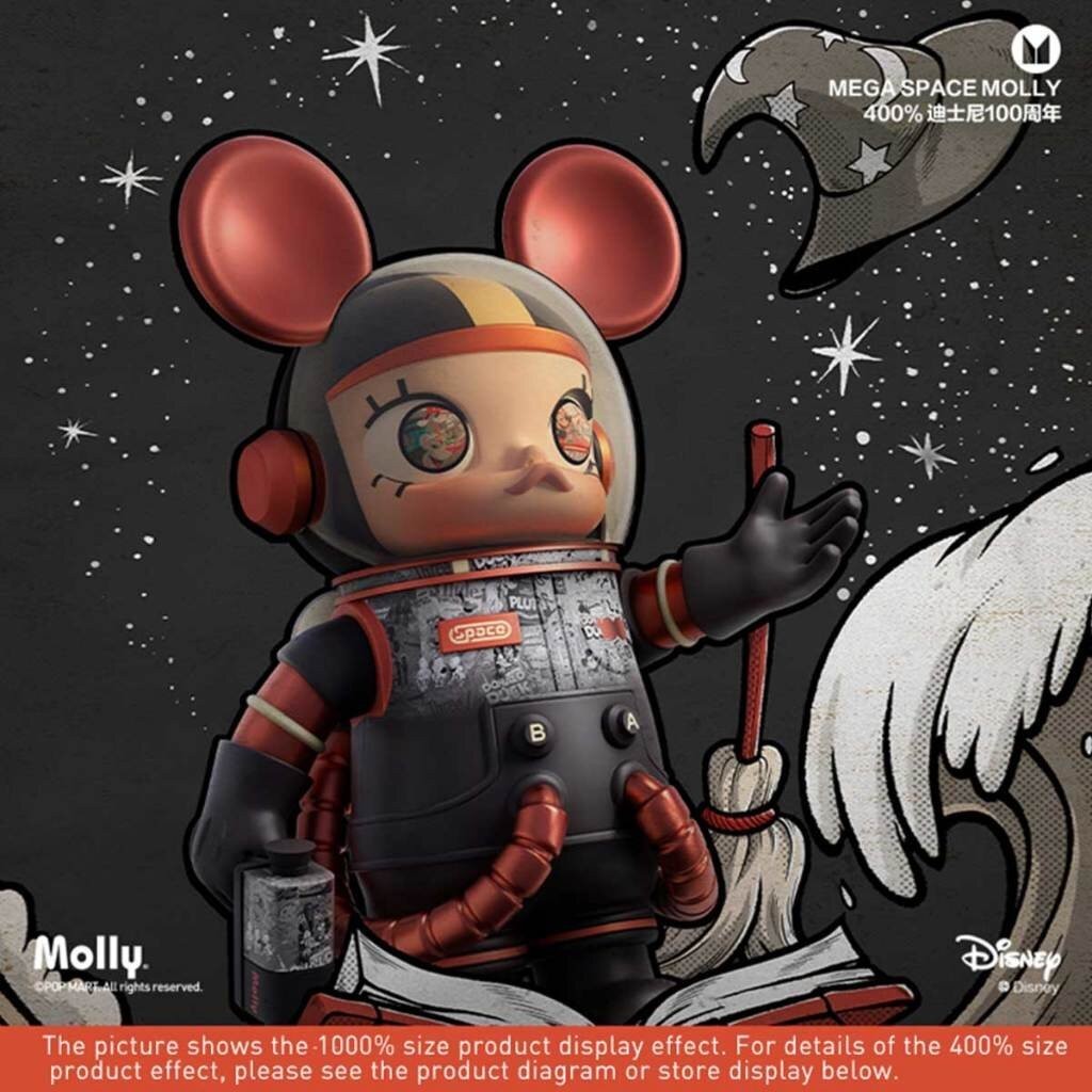พร้อมส่ง POPMART Space Molly 400% Disney 100th