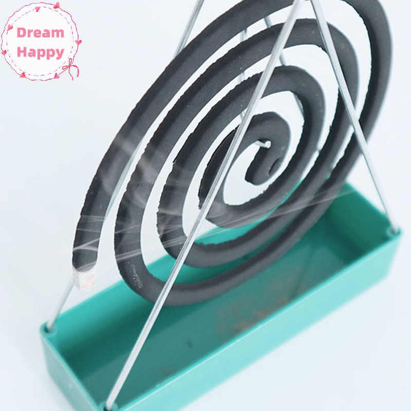 Dreamhappy เหล็กผู้ถือขดลวดยุงผู้ถือธูป Coil ธูป Burner กรอบโมเดิร์น Repellent ธูป Rack สําหรับครัวเรือนห้องนอน Patio TH