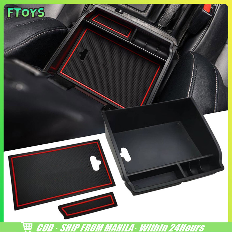 สำหรับToyota Fortuner Hilux 2015-2021 ถาดเก็บของคอนโซลกลาง อุปกรณ์เสริม กล่องเก็บของ