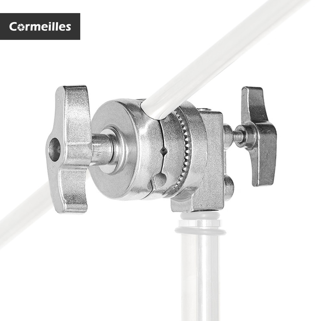 2.5 นิ ้ ว Heavy Duty Grip Head, Multi Functional หัวหมุน Clamp ผู ้ ถืออะแดปเตอร ์ สําหรับ Light Stand, Extension Boom Arm