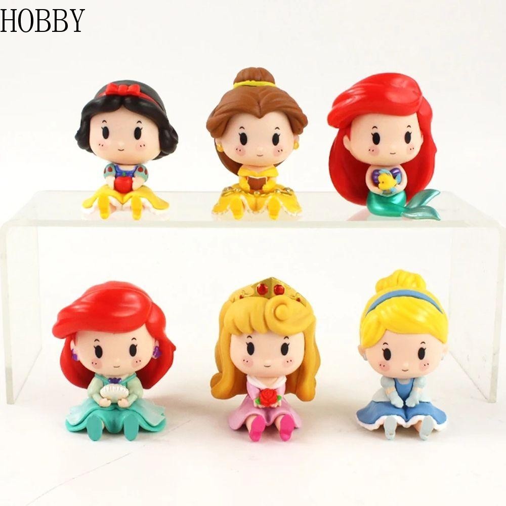 Hobby Princess Action Figure Kawaii PVC Cinderella Mermaid Belle การ ์ ตูนของเล ่ นเด ็ กอะนิเมะตัวเลข