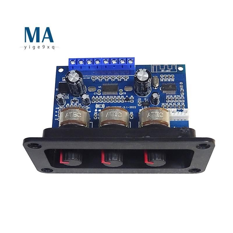 【 Mayige9xq 】2.1 Channel Digital Power Amplifier Board 2X25W +50W Bluetooth 5.0 ซับวูฟเฟอร ์ Class D Audio Amplifier Board DC 12-20V