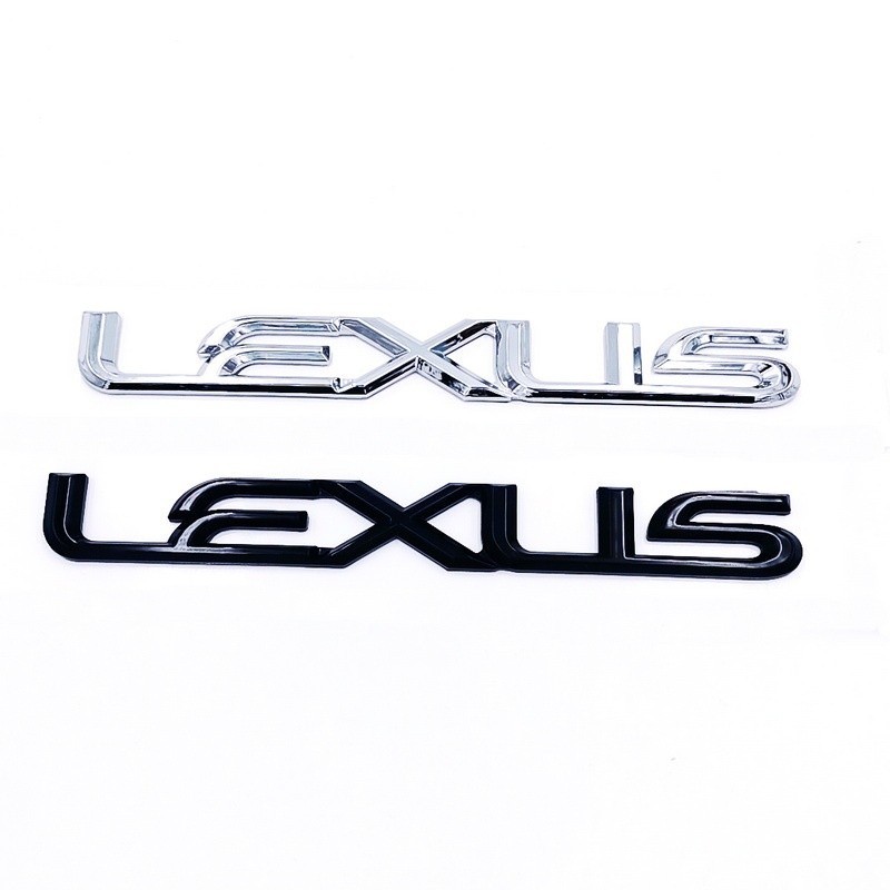 สําหรับสติกเกอร์โลโก้ตัวอักษร Lexus ใหม่สัญลักษณ์ด้านหลังสําหรับ CT ES LS UX RX series badge การปรับเปลี่ยนตกแต่งรถ