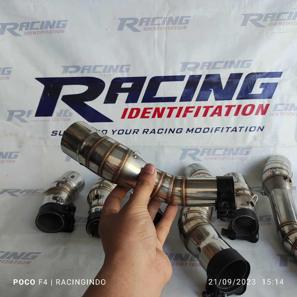 ท่อสลิปออนท่อไอเสียสําหรับ yamaha r25 CBR 250 rr Ninja 250 sl Ninja 250 fi CBR 150 r ฯลฯ