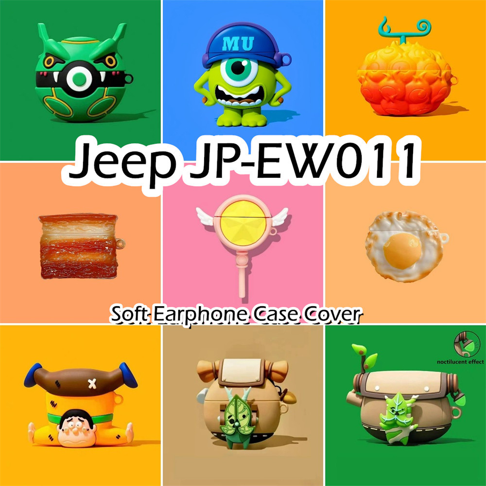 【imamura 】นําไปใช้กับ Jeep JP-EW011 เคส Case เคสหูฟัง การ์ตูนน้ําเย็น ซิลิโคนนุ่ม เคส เคสหูฟัง NO.4