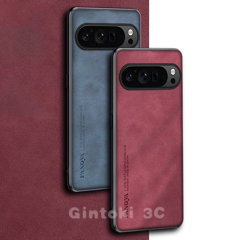 Google Pixel 9 8 7 Pro 8A 7A 6A 6 ปลอกพร้อมขาตั้งแบบพับได้ Kickstand เคสหนัง PU สําหรับฝาครอบ Soft Matte กันกระแทกป้องกันลายนิ้วมือโทรศัพท์ - รูปที่ 4