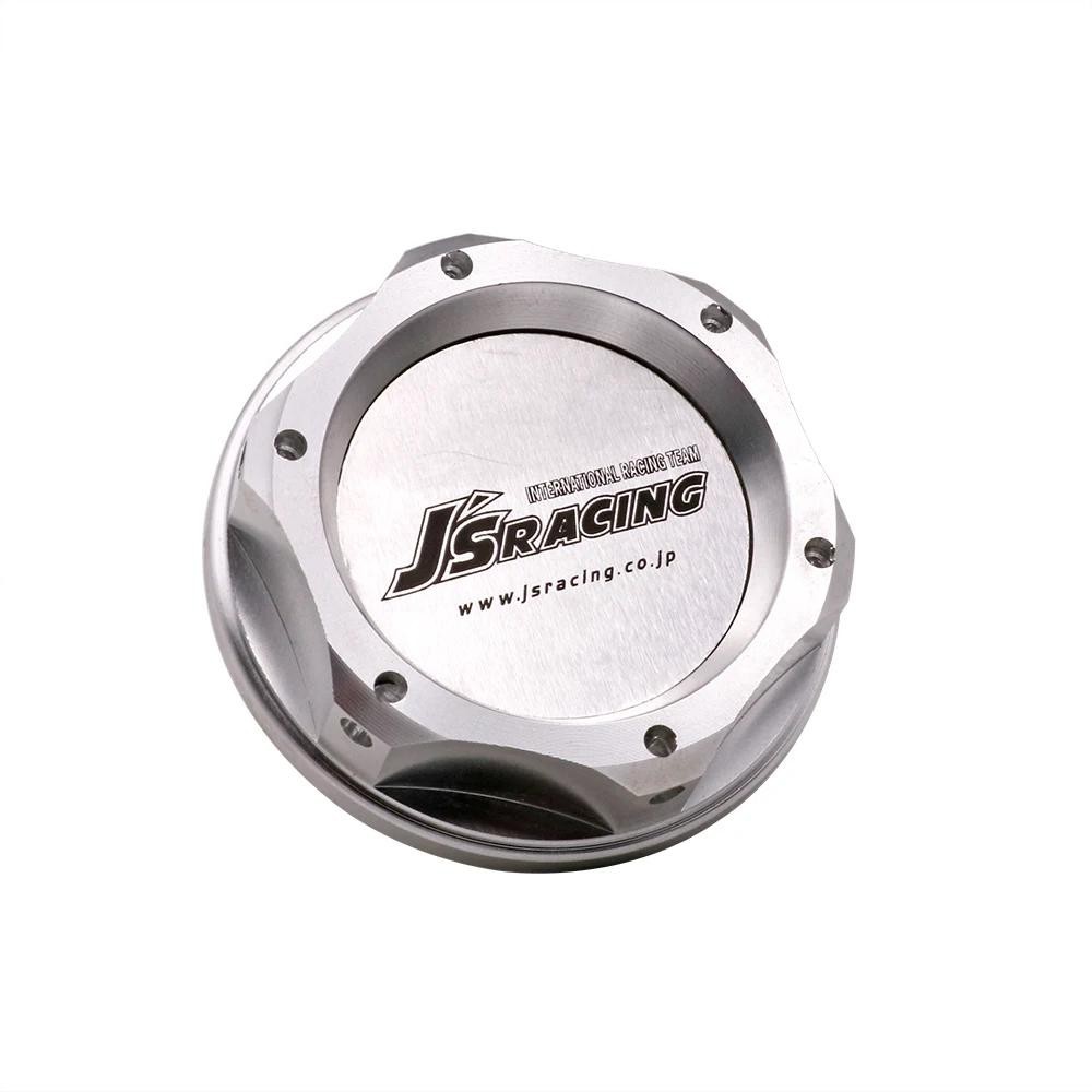 JS Racing CNC อลูมิเนียมฝาครอบน้ํามันเครื่องถังสําหรับ Honda Acura ด้าย 32 มม.