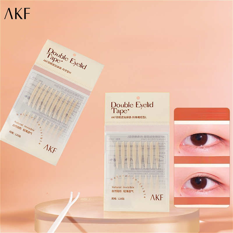 AKF Double Eyelid Patch ที ่ มองไม ่ เห ็ นและเป ็ นธรรมชาติ Single Eyelid พิเศษ Long-Lasting Cos