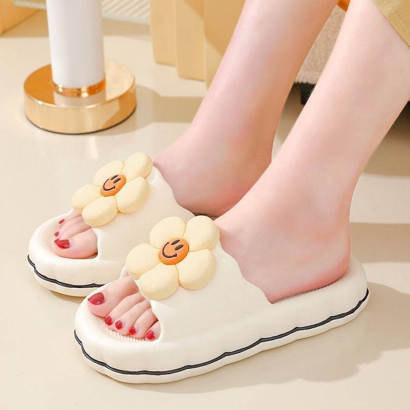 Destin🩰พร้อมส่งจากไทย🛒   (LT-2266) รองเท้าแตะสวม ดีเทลหยัก รูปดอกไม้น่ารัก สีสันสดใส - รูปที่ 7