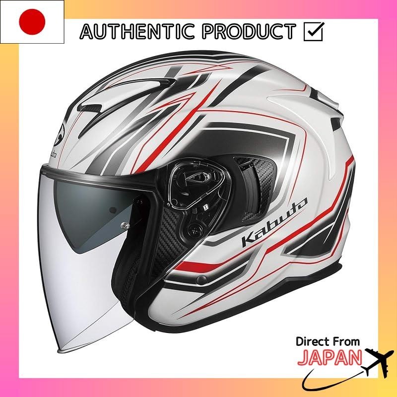 OGK KABUTO Bike Helmet Jet EXCEED CLAW Pearl White (Size: L) 581541