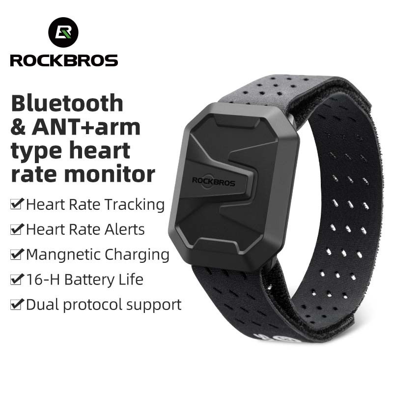 【TH Delivery】ROCKBROS Heart Rate Monitor บลูทูธ & ANT + Long Endurance Heart Rate Sensor ขี่จักรยานว