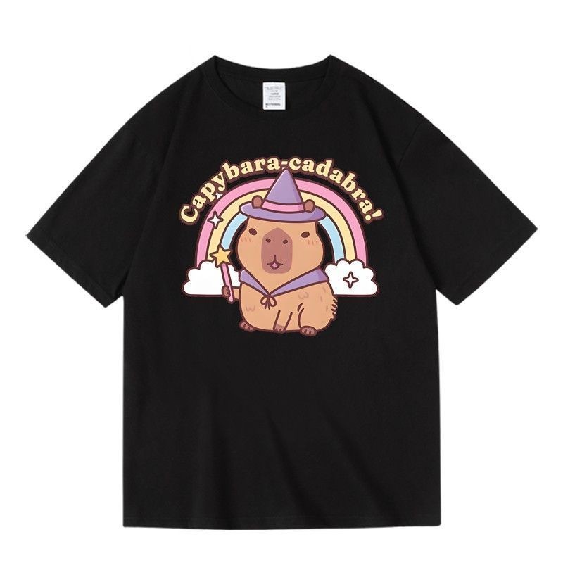 Don't Worry Be Capy! เสื้อยืดพิมพ์ลาย ผ้าคอตตอน100%  NO.3 S-5XL  (H O เครื่องแต่งกาย)